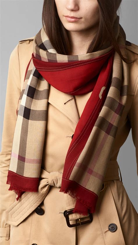 how to put on a burberry scarf|Burberry scarf shawl wrap.